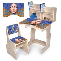 Детская Парта N 2071-6-2 Дерево, со стульчиком