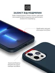 Силиконовый чехол для Apple iPhone 12 Pro Max, ICON2 Case, синий, противоударный, панель, защита всего корпуса, матовая поверхность Soft Touch, выступает над дисплеем, совместим с защитными стеклами и пленками, с микрофиброй, ArmorStandart (ARM60571) - мініатюра 5