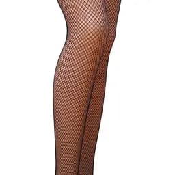 Колготки в сіточку без виділених трусиків Passion TI020 nero (fishnet) типу Кабаретка 1/2