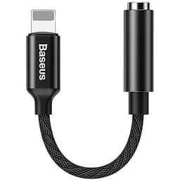 Перехідник адаптер Baseus Lightning Male to 3.5mm Female CALL3-01 Black