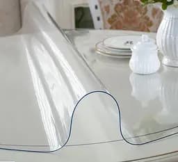 М'яке скло Прозора силіконова скатертина на стіл Soft Glass Захист для меблів 2.9х1.0м (товщина 1.5 мм) - мініатюра 5