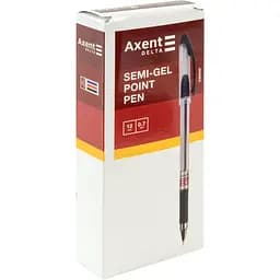 Набір ручок масляних Axent Delta DB 2062 12 шт. червоні (DB2062-06) - мініатюра 2