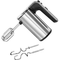 Кухонный ручной миксер Bitek BT-5526 с насадками для замешивания теста 5 скоростей 1200 Вт Черный с серым