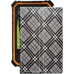 Чохол StatusCASE з екошкіри для планшету Hugerock T80V2 Клітинки