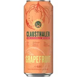 Пиво безалкогольне Clausthaler Grapefruit світле, 0.25%, з/б, 0.5 л