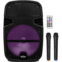 Портативная колонка BiG TORNADO 300W два радиомикрофона караоке