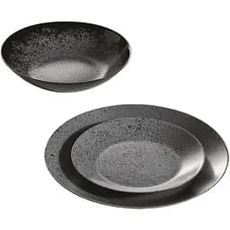 Тарілка обідня Luminarc Slate 25 см Black (V0115) - мініатюра 5