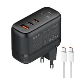 Мережевий зарядний пристрій адаптер живлення LDNIO Q366 3 порти 65 W