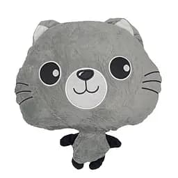 Детская мягкая игрушка "Кошечка" L1128(Grey) игрушка с пледом, размер 40 см