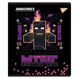 Набір зошитів для записів А5 Yes Minecraft Black 12 аркушів в косу лінію 10 шт. (767502) - мініатюра 3
