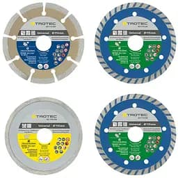 Набір відрізних алмазних дисків Trotec 110/115 х 22.23 х 1.2 мм (DAS302830)