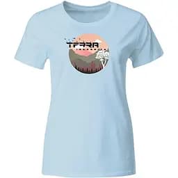 Футболка ж TrekLine Terra Logo M Голубой (TREK-100.006)