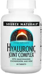 Препарат для суглобів і зв'язок Source Naturals Hyaluronic Joint Complex, 60 таблеток