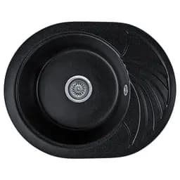 Мийка кухонна Valetti 13N гранітна 600х470 мм чорна