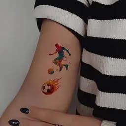 Набір дитячих тимчасових тату Футбол №1 Fresh Tattoo football-tattoo-mini-set- 10 штук по 12*7 см - мініатюра 4