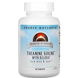 Аминокислота Source Naturals Serene Science Theanine Serene with Relora 60 таблеток
