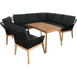 Комплект садових меблів Di Volio Albenga чорний