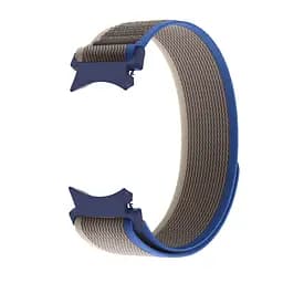 Браслет для Samsung Galaxy Watch 4 - сіро-синій Watchbands Cloth ширина кріплення 20мм нейлоновий (WB07-9167169) - мініатюра 3