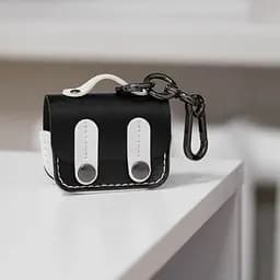Шкіряний футляр Briefcase для навушників AirPods Pro Black / White - мініатюра 3