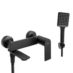 Смеситель для ванны Rea Storm настенный с изливом black REA-B9989 Черный матовый