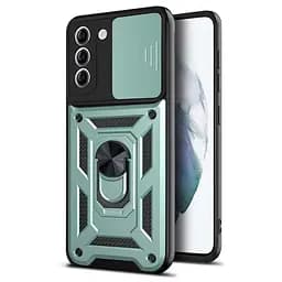 Чехол Ummi Camshield Serge Ring для Samsung Galaxy S21 FE Зеленый / Green