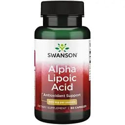 Альфа-ліпоєва кислота Swanson Alpha Lipoic Acide 600 мг 60 капсул (100-58-6763343-20)