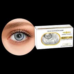 Сірі контактні лінзи EliteLens з діоптріями Айс Дрім Грей 2 шт. -2.50