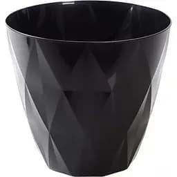 Горщик для квітів Violet House Prizma із внутрішнім зливом води 3 л (0199 PRIZMA BLACK д/квітів із вн)