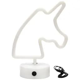 Нічник неоновий Єдиноріг на підставці батарейки/USB (140625)