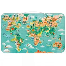 Магнітна карта світу Janod Планісфера динозаврів (J05836)