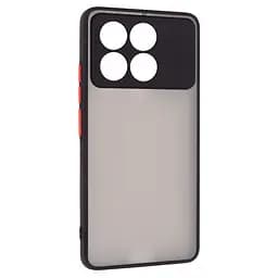 Чехол панель-накладка для Xiaomi Poco X6 Pro 5G, Frosted Matte, черный, противоударный чехол с защитой всего корпуса, термополиуретан TPU + поликарбонат PC, ArmorStandart (ARM73371)