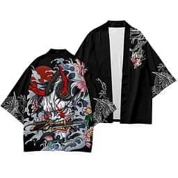 Плащ Хаори Накидка в японском стиле Ёкай Они Yokai Oni H N YO 01
