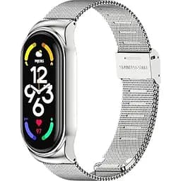 Ремешок BeCover Metal для Xiaomi Mi Smart Band 7 Silver (707494)