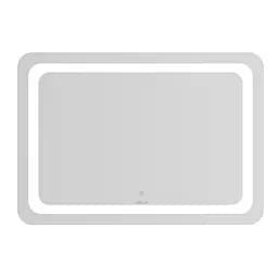 Дзеркало підвісне прямокутне 100*70см, з підсвічуванням по контуру, із сенсорним вимикачем Volle Luna Tanga 1648.52121700, Білий матовий