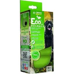 Биоразлагаемые пакеты Croci Eco Dog Bag для уборки за собаками 60 шт. (4 рулона x 15 шт.)