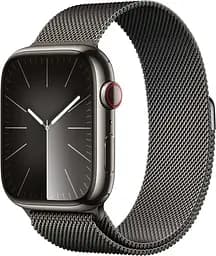 Смарт-часы Apple Watch Series 9 GPS + Cellular 45mm Silver S. Steel Case w. Silver Milanese Loop (MRMQ3)