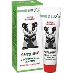 Крем-бальзам дитячий Elixir з борсуковим жиром 75 мл