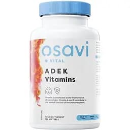 Вітамінний комплекс Osavi ADEK Vitamins, 120 капсул жиророзчинних вітамінів