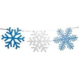 Гірлянда паперова Novogod'ko Сніжинки 10 фігурок 3 м (974711)