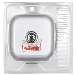 Кухонная мойка Zerix Z6060L-06-160E satin ZM0568, Нержавеющая сталь