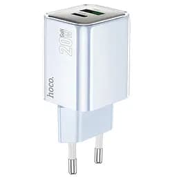 МЗП Hoco N46 Glorious PD20W+QC3.0 (1USB-A/1C) Blue - мініатюра 3