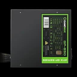 Блок живлення 850 Вт, GameMax GP-850, Black, 80+ Bronze, Active PFC, 14 см, 3xMolex/7xSATA/4x6+2-pin/1x4+4-pin/1x20+4-pin, захист OVP/UVP/SIP/OCP/OLP/OPP/SCP - мініатюра 6
