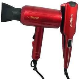 Фен та випрямляч для укладання волосся V-Benz V0808 багатофункціональний набір