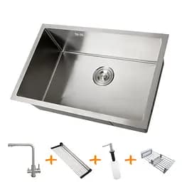 Комплект кухоннї мийки та змішувача з нержавіючої сталі NS-6845, Нержавіюча сталь