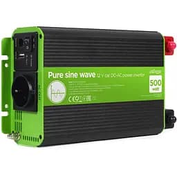Автомобильный инвертор постоянного тока EnerGenie EG-PWC-PS500-01 с чистой синусоидой 12 В 500 Вт