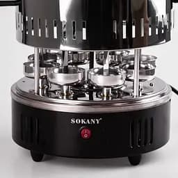 Електрошашличниця Sokany SK-6113 домашня вертикальна 8 шампурів аерогриль 1500 Вт - мініатюра 3