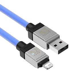 Кабель усиленный Baseus CoolPlay USB - Lightning 1 метр (CAKW000403) голубой