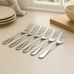 Набір столових виделок "Classic" із нержавіючої сталі (6 штук, довжина 20.5 см), Kitchen Master 86923