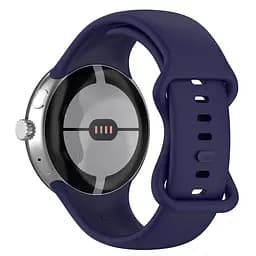 Силіконовий ремінець на смарт годинник Google Pixel Watch 3 45mm/4 45mm, Silicone, midnight blue, зі зручною застібкою, на фітнес браслет, ArmorStandart (ARM84022) - мініатюра 2