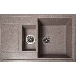 Гранітна кухонна мийка Romzha Jorum 78D Maro (801) з 1.5 чашами